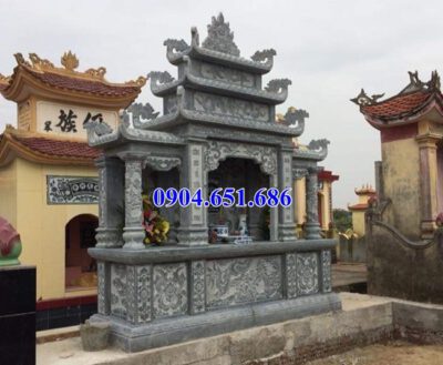 Mẫu lăng mộ đá xanh Thanh Hóa bán tại Hà Giang 03 – Lăng thờ đá đẹp