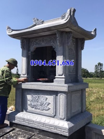 Mẫu lăng mộ đá xanh Thanh Hóa bán tại Lạng Sơn 03 – Lăng thờ đá đẹp