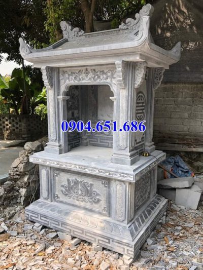 Mẫu lăng mộ đá xanh Thanh Hóa bán tại Quảng Ninh 04 – Lăng thờ đá