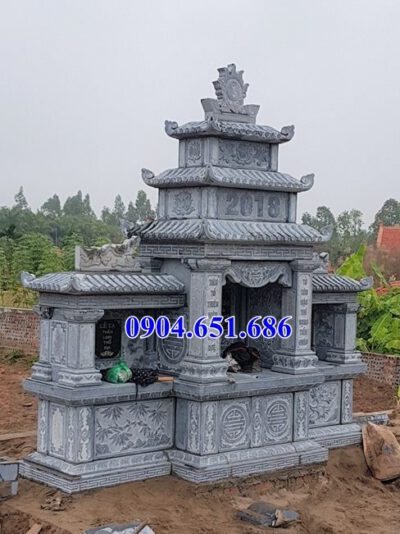 Mẫu lăng mộ đá xanh Thanh Hóa bán tại Thái Nguyên 04 – Lăng thờ đá