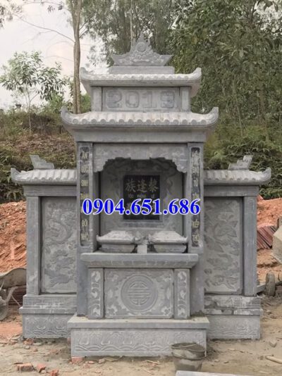 Mẫu lăng mộ đá xanh Thanh Hóa bán tại Tuyên Quang 03 – Lăng thờ đá đẹp