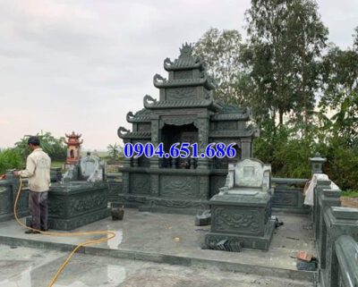 Mẫu lăng mộ đá xanh rêu Thanh Hóa bán tại Hà Nội 12 – Lăng mộ đá đẹp