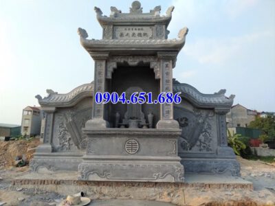 Mẫu lăng mộ đá xanh rêu bán tại Lạng Sơn 05 – Lăng mộ đá xanh đẹp