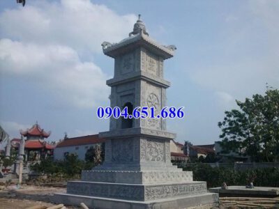 Mẫu mộ tháp đá để tro cốt bán tại Quảng Bình – Mộ tháp đá phật giáo