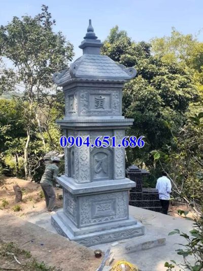 Mẫu mộ đá đẹp hình tháp bán tại Quảng Bình – Mộ tháp phật giáo để tro cốt