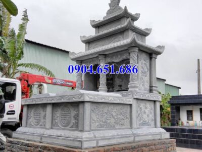 Mộ đá đôi tại Tuyên Quang – Nhận làm mộ đôi gia đình bằng đá đẹp tại Tuyên Quang