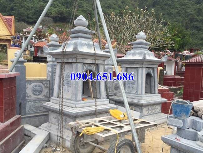 Giá mộ đá hình tháp phật giáo để tro cốt bán ở Bình Phước