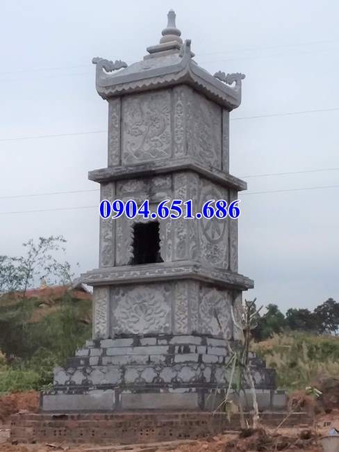 Giá xây mộ tháp phật giáo để tro cốt, hài cốt bằng đá tự nhiên tại Bình Định