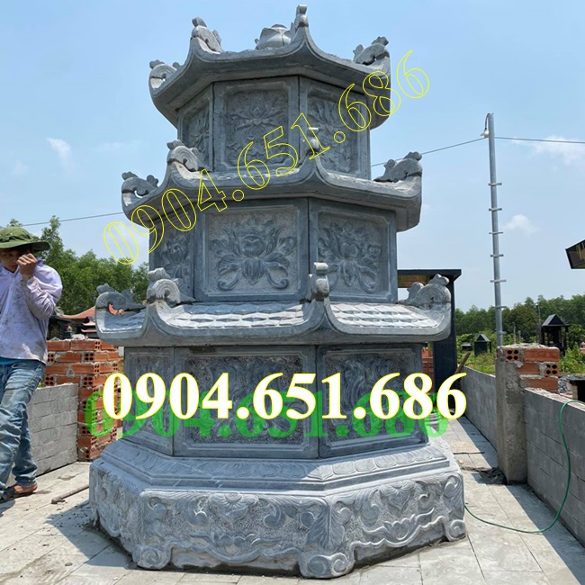 Mẫu bảo tháp đá đẹp để tro cốt, hài cốt bán tại An Giang - Bảo tháp để tro cốt tại An Giang