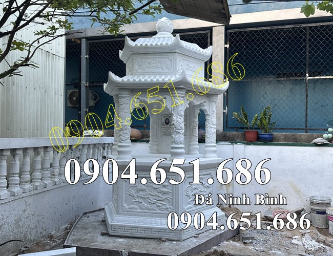 Mẫu bảo tháp để đựng thờ tro cốt, hài cốt đá trắng đẹp bán tại Sài Gòn, Hồ Chí Minh - Tháp để tro cốt đẹp tại Sài Gòn