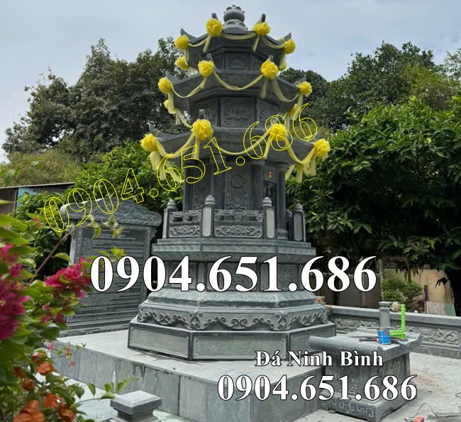 Mẫu mộ bảo tháp đá đẹp bán tại Sài Gòn, Hồ Chí Minh - Mộ tháp để tro cốt tại Sài Gòn