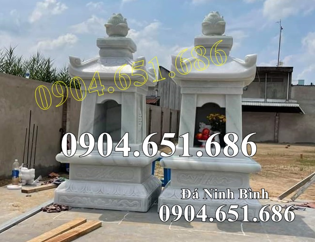 Mẫu mộ tháp để tro cốt đá trắng đơn giản đẹp bán tại Sài Gòn, Hồ Chí Minh - Tháp thờ cốt tại Sài Gòn