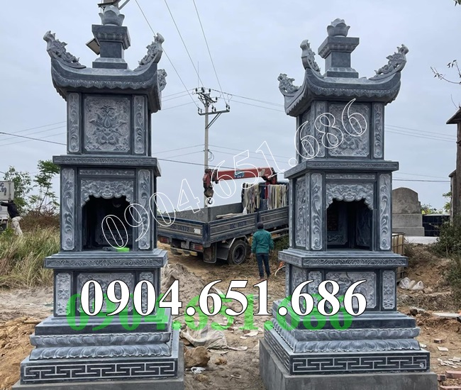 Mẫu mộ tháp đẹp bằng đá khối bán tại An Giang - Tháp đá nhỏ tại An Giang