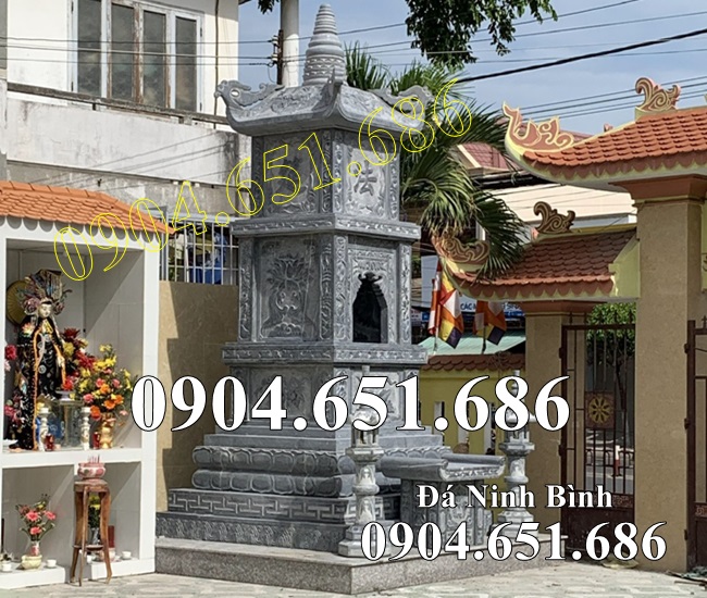 Mẫu mộ tháp phật giáo đá khối đẹp bán tại Sài Gòn, Hồ Chí Minh - Tháp đá đẹp tại Sài Gòn