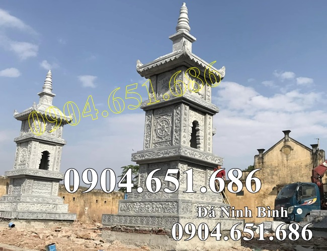 Mẫu mộ tháp phật giáo đẹp bán tại Sài Gòn, Hồ Chí Minh - Tháp đá phật giáo tại Sài Gòn