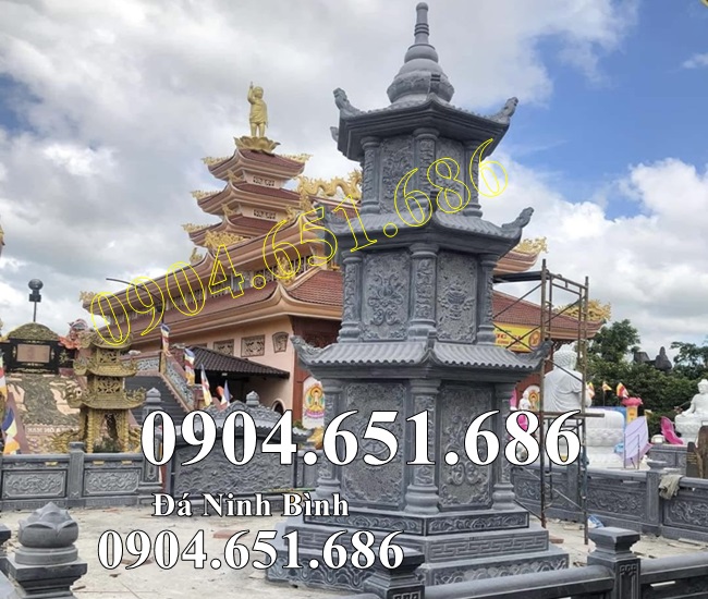 Mẫu tháp mộ sư, tháp mộ chùa đẹp bán tại Sài Gòn, TP Hồ Chí Minh - Tháp đá để tro cốt tại Sài Gòn