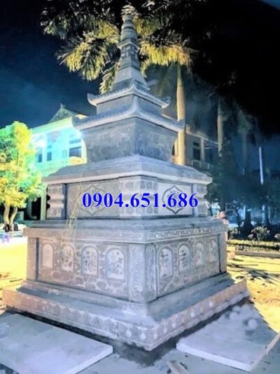 Mẫu mộ tháp đá phật giáo đẹp bán tại Ninh Thuận – Bảo tháp để tro cốt