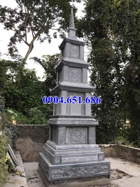 Mẫu mộ tháp đá phật giáo đẹp bán tại Quảng Trị – Mộ tháp sư trụ trì