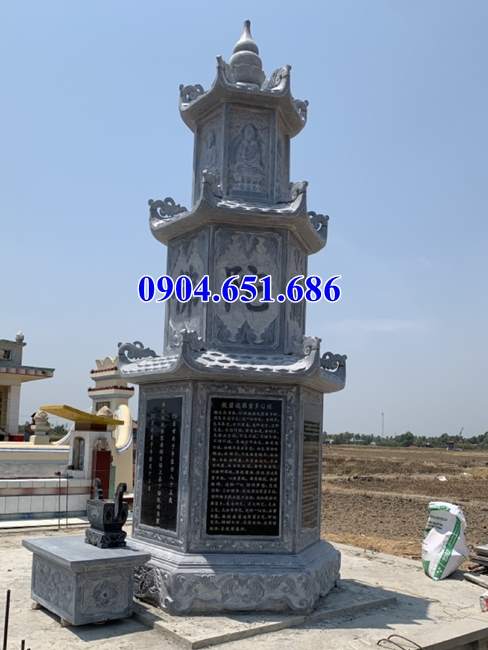 Mẫu mộ tháp đá đẹp bán tại Bình Định – Tháp mộ sư