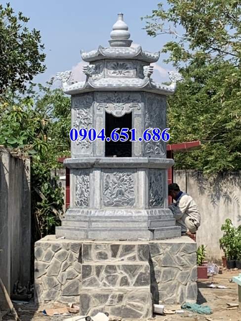 Mẫu mộ tháp đá đẹp bán tại Hà Nội – Tháp mộ sư