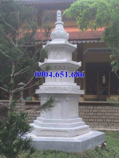 Mẫu mộ đá hình tháp bán tại Ninh Thuận – Mộ tháp phật giáo để tro cốt