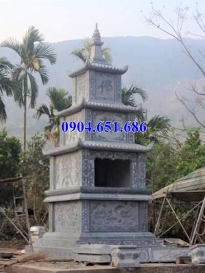 Mẫu mộ đá hình tháp đẹp bán tại Phú Yên – Tháp để hài cốt