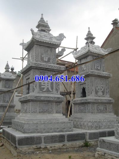 Mẫu mộ đá hình tháp đẹp bán tại  Đà Nẵng – Tháp để hài cốt