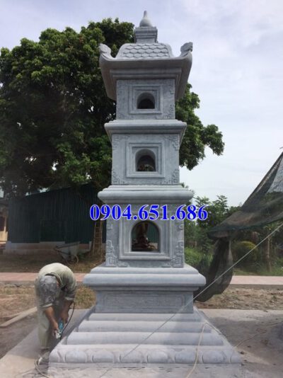 Mẫu mộ đá tháp đẹp bán tại Thừa Thiên Huế – Tháp đá để tro cốt
