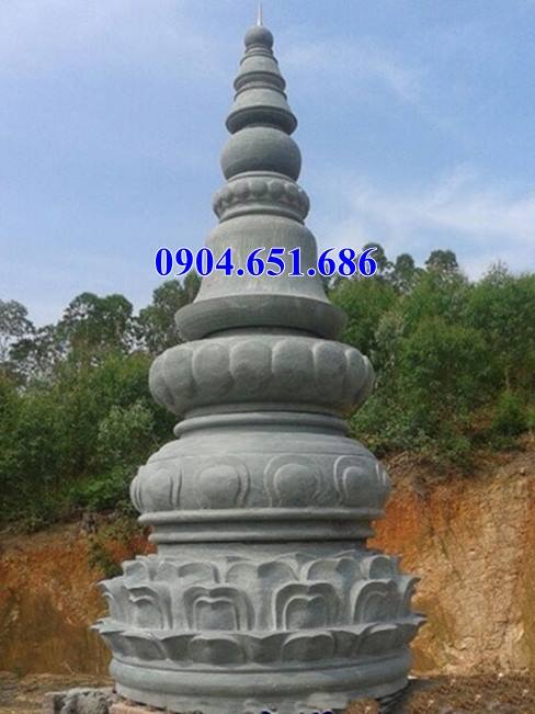 Mẫu mộ đá tròn hình tháp tại Sài Gòn đẹp