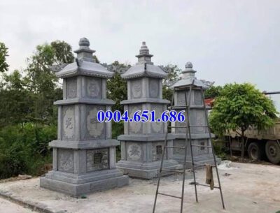 Mẫu tháp mộ đá đẹp bán tại Quảng Nam – Tháp đá khối tự nhiên