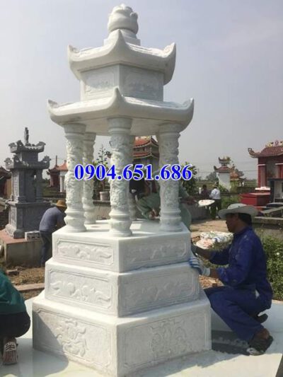 Nhận xây mộ tháp đẹp bằng đá tự nhiên tại Bình Định