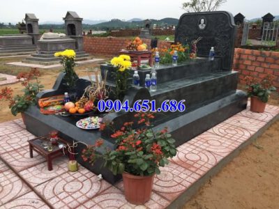 Mẫu mộ đá xanh rêu bán tại Đồng Nai 02 – Mộ đá xanh rêu Thanh Hóa