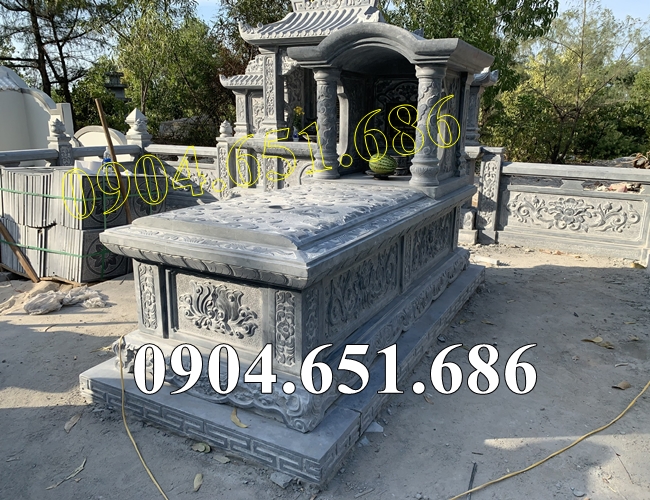 Thiết kế xây sẵn chụp mộ để tro cốt bằng đá đẹp bán tại Đồng Nai - Mộ đá để tro cốt tại Đồng Nai