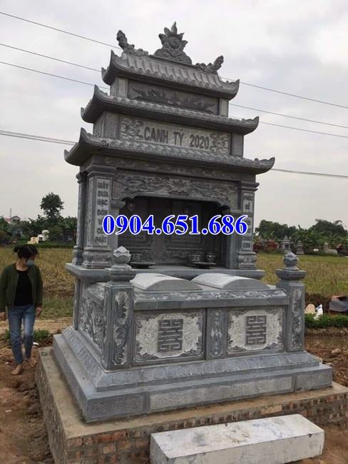 Mẫu mộ đá đôi đẹp bán tại Lâm Đồng 01 – Lăng mộ đá đôi
