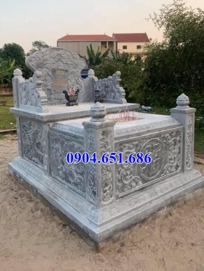 Mẫu mộ đá Ninh Bình đẹp bán tại Kiên Giang 04 – Mộ đá khối tự nhiên