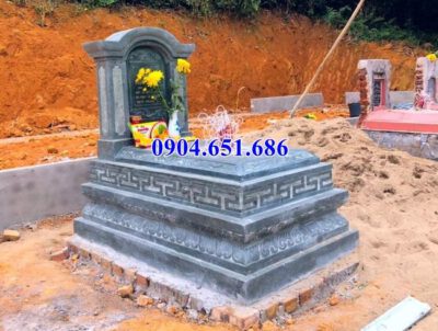 Mẫu mộ đá không mái đẹp bán tại An Giang 09 – Lăng mộ đá đẹp