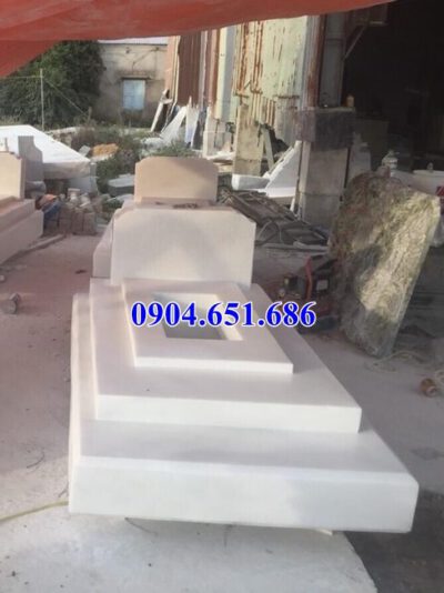Mẫu mộ đá trắng đẹp bán tại Kiên Giang 07 – Mộ đá đẹp