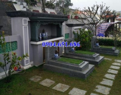 Mẫu mộ đá đôi đẹp bán tại Đồng Nai 10 – Nhà mồ song thân