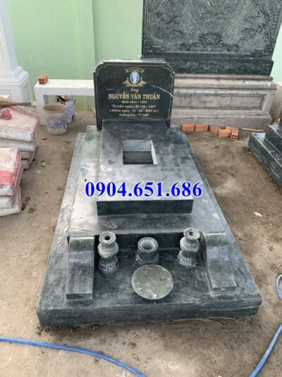 Mẫu mộ đá đơn giản đẹp bán tại Hậu Giang 02 – Mộ đá xanh Thanh Hóa
