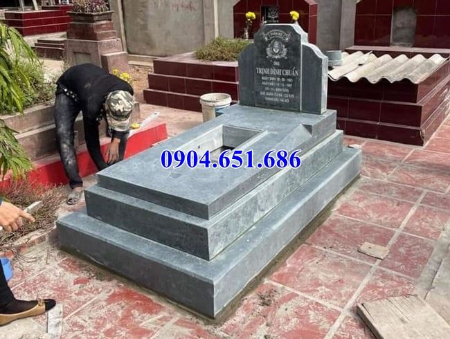 Mẫu mộ đá đơn giản đẹp bán tại Tiền Giang 02 – Mộ đá xanh Thanh Hóa