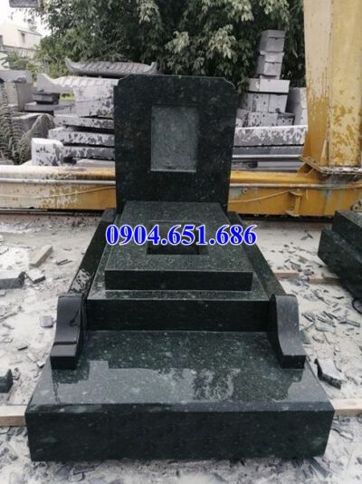 Mẫu mộ đá đơn giản đẹp bán tại Trà Vinh 02 – Mộ đá xanh Thanh Hóa