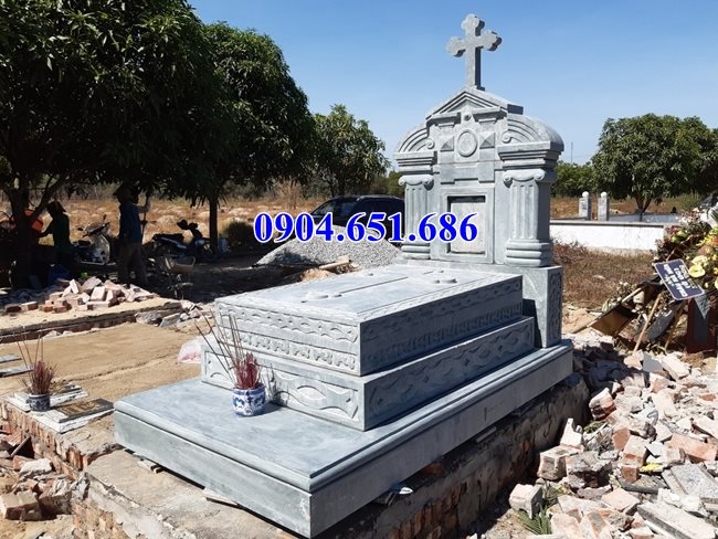 Mẫu mộ đá đạo thiên chúa giáo bán tại Bình Phước