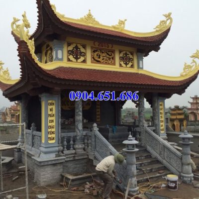 Mẫu nhà mồ đẹp bán tại Tiền Giang 07 – Khu lăng mộ, nhà mồ gia đình