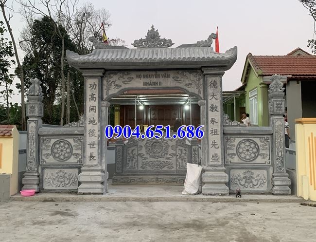Mẫu cổng đá đẹp bán tại Sài Gòn 02 – Cổng đá khối tự nhiên