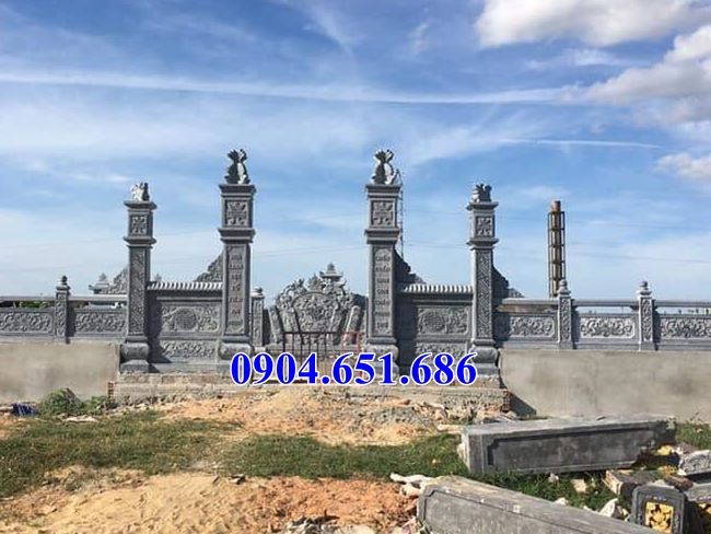 Mẫu cổng đá lăng mộ, nghĩa trang gia đình đẹp bán ở Quảng Ngãi giá rẻ