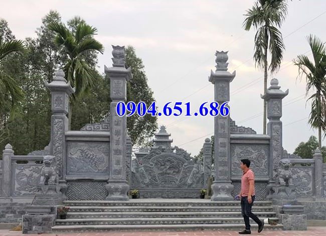 Mẫu cổng đá khu lăng mộ, nghĩa trang gia đình đẹp bán tại Bình Phước