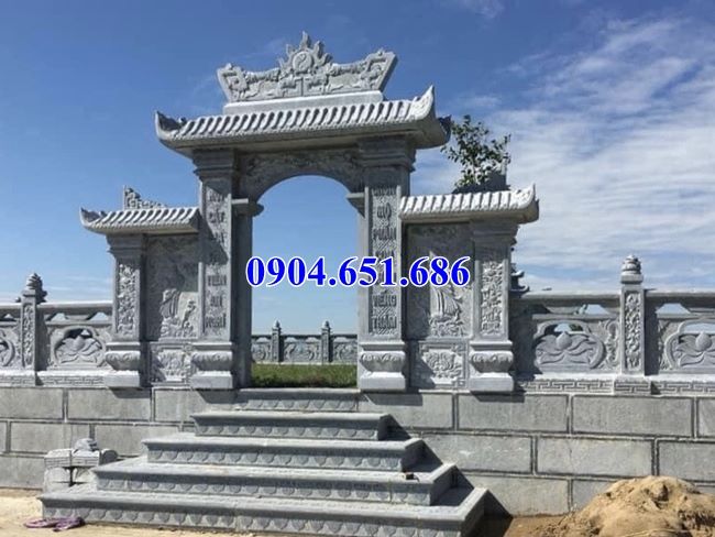 Mẫu cổng đá lăng mộ nghĩa trang gia đình đẹp bán tại Quảng Bình