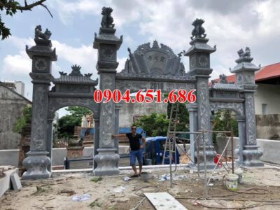 Mẫu cổng đá đẹp bán tại Sài Gòn 01 – Cổng tam quan đá