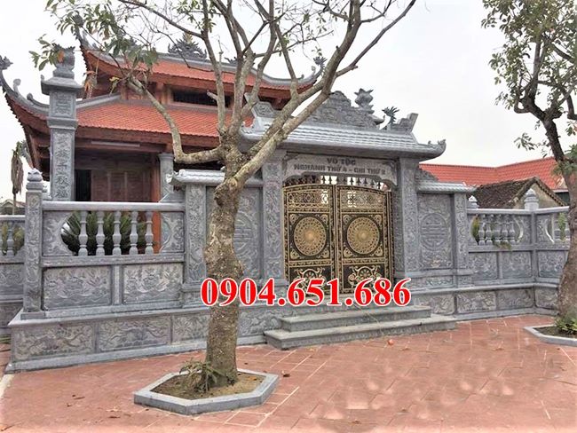 Mẫu cổng đình chùa bằng đá đẹp bán tại Quảng Trị