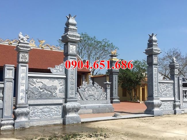 Mẫu cổng đình chùa đá đẹp tại Sài Gòn